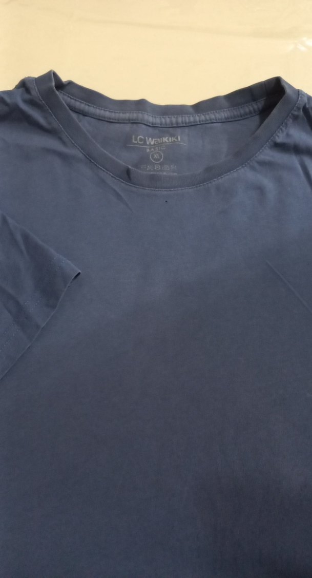 Mavi Erkek Salaş Tişört - Görsel 4