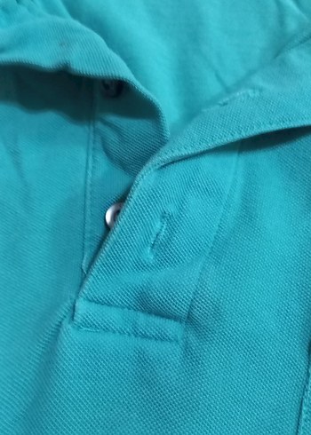 Turkuaz Erkek Polo Yaka Tişört - Görsel 4