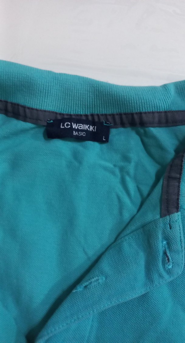 Turkuaz Erkek Polo Yaka Tişört - Görsel 3