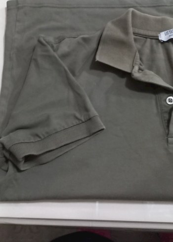 Haki yeşili Erkek Uzun Kollu Polo Tişört - Görsel 2