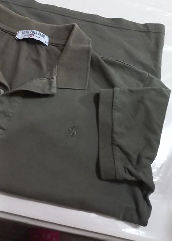 Haki yeşili Erkek Uzun Kollu Polo Tişört - Görsel 3