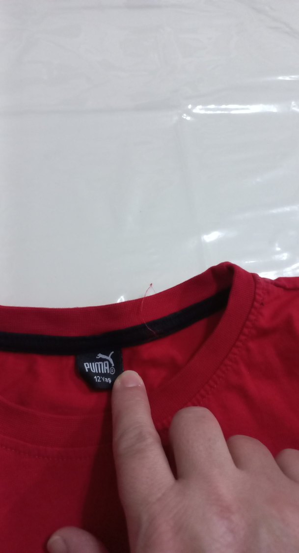 Kırmızı Erkek Çocuk Puma Baskılı Tişört - Görsel 4