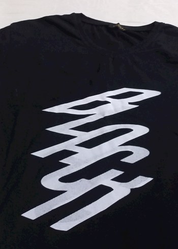 Siyah Erkek Streetwear Baskılı Tişört - Görsel 2