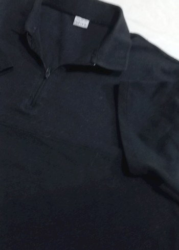 Siyah Fermuarlı Erkek Polo Tişört - Görsel 3