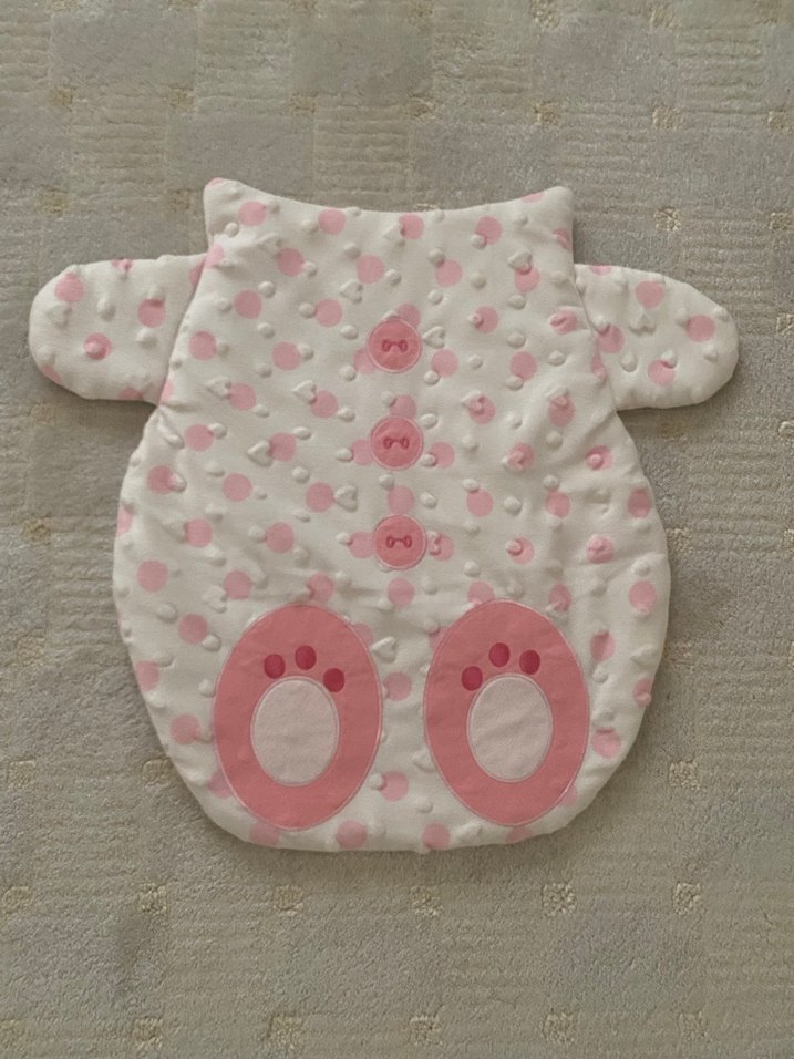 Pembe Nakışlı Bebek Alt Açma Minderi - Görsel 2