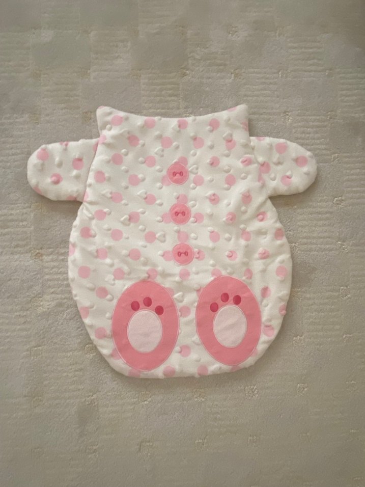 Pembe Nakışlı Bebek Alt Açma Minderi - Görsel 3