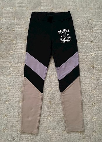 Pastel Renkli Baskılı Kız Çocuk Tayt - Görsel 2