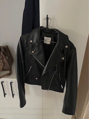 s Beden Bershka deri ceket