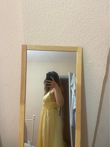 xs Beden sarı Renk Zara sarı elbise