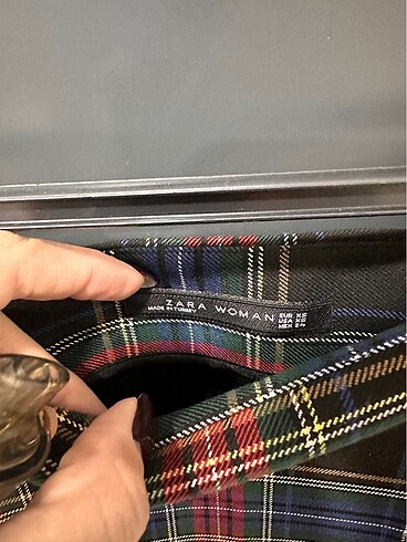 xs Beden çeşitli Renk Zara ekose etek