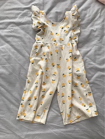 Zara limon desenli tulum