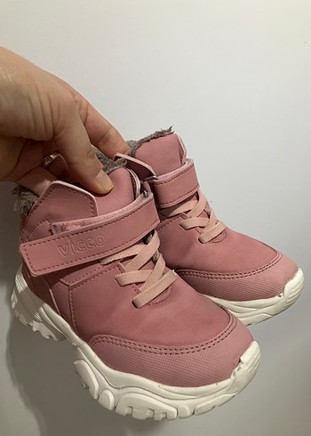 Vicco Pembe Baskılı Kız Çocuk Lastikli Bot