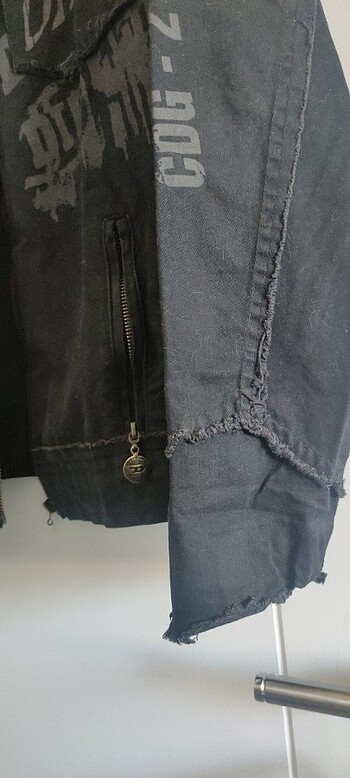 Siyah Diesel Jean Ceket - Görsel 5