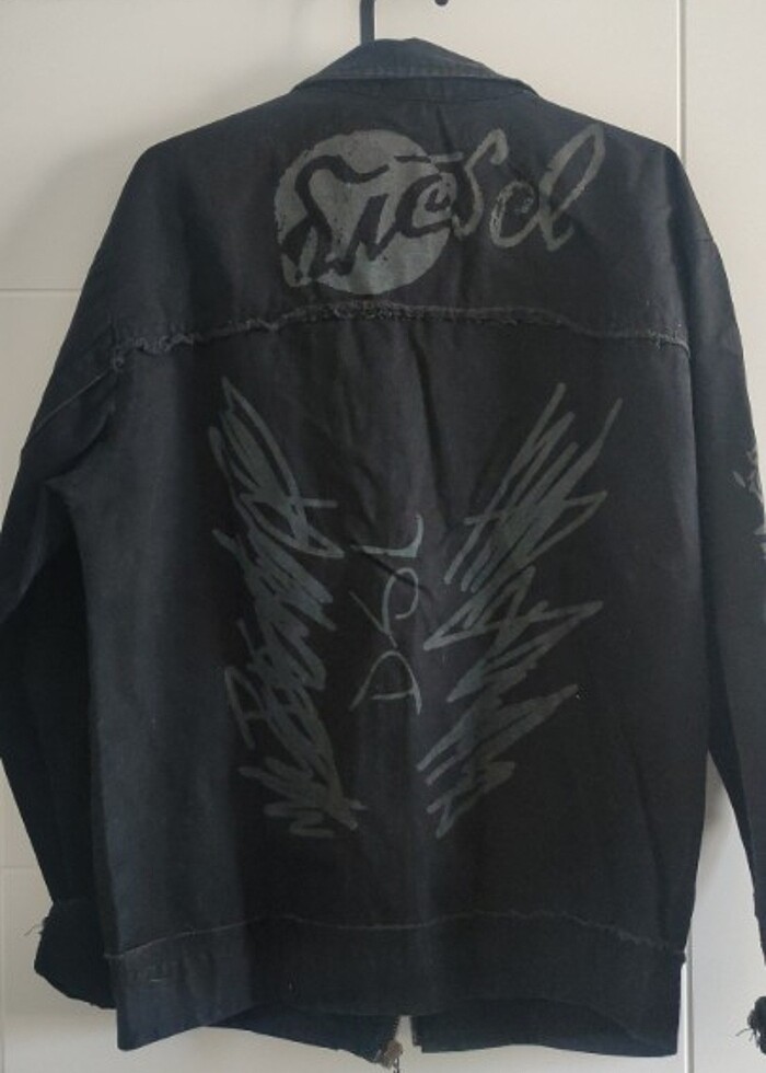 Siyah Diesel Jean Ceket - Görsel 2