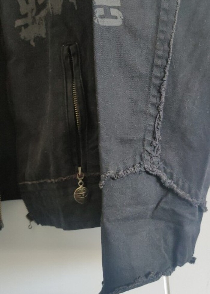 Siyah Diesel Jean Ceket - Görsel 5