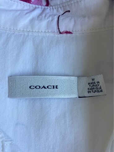 m Beden beyaz Renk Coach pamuklu günlük elbise