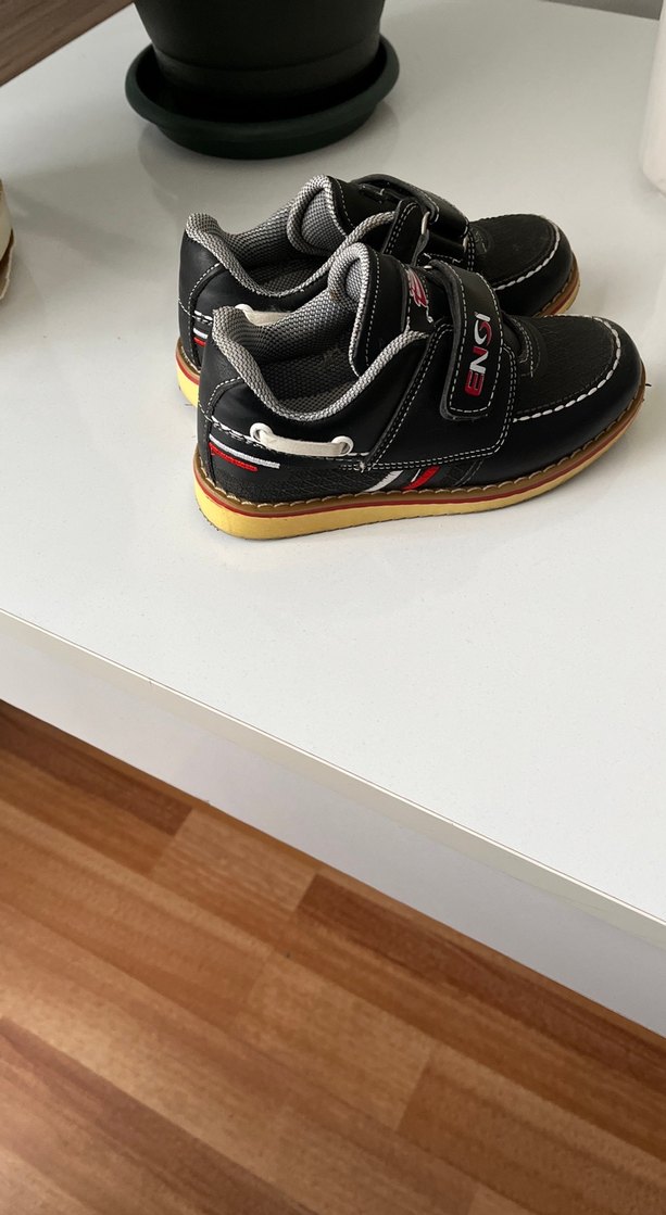 Erkek Çocuk Siyah Cırt Cırtlı Spor Ayakkabı - Görsel 2