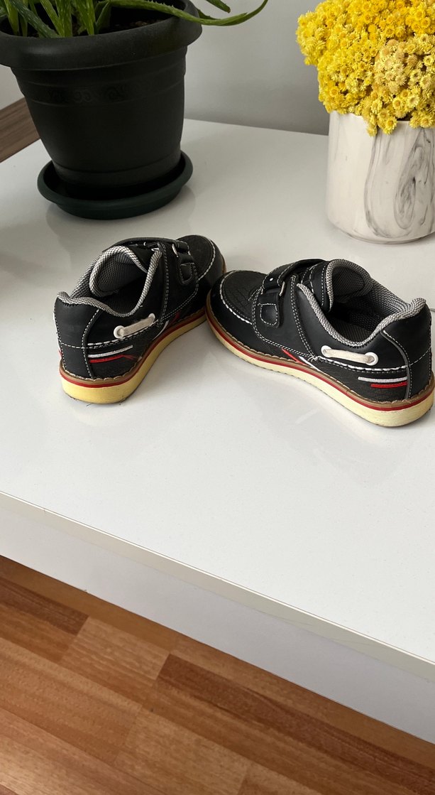 Erkek Çocuk Siyah Cırt Cırtlı Spor Ayakkabı - Görsel 3