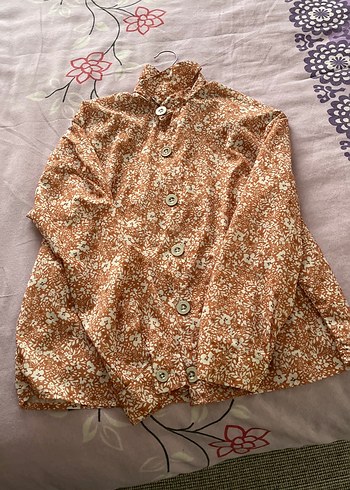 Kız Çocuk Kahverengi Bohem Uzun Kollu Gömlek - Görsel 2