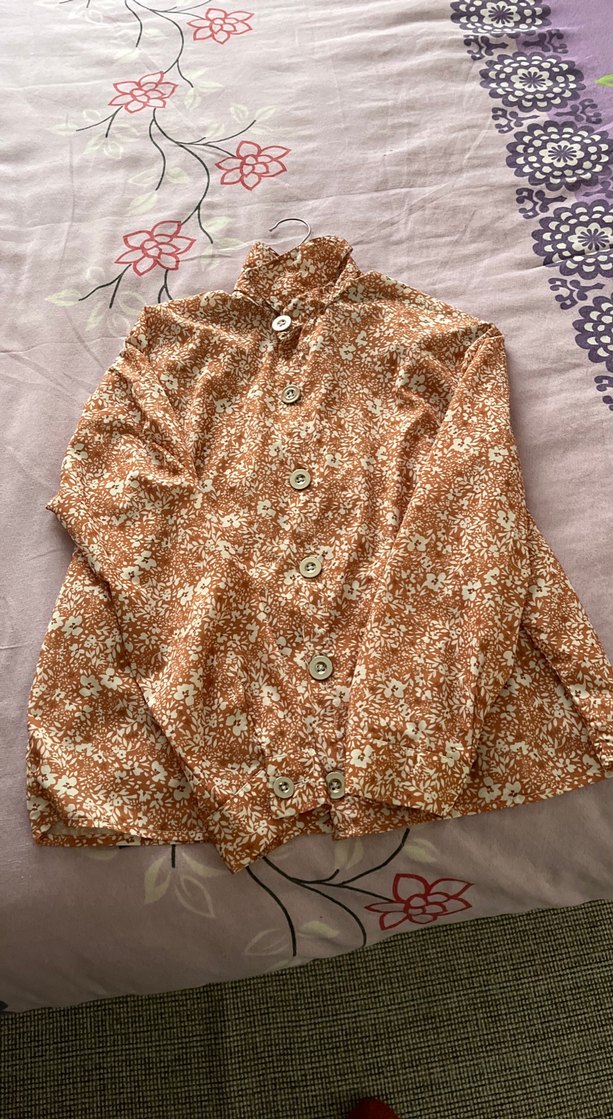 Kız Çocuk Kahverengi Bohem Uzun Kollu Gömlek - Görsel 2