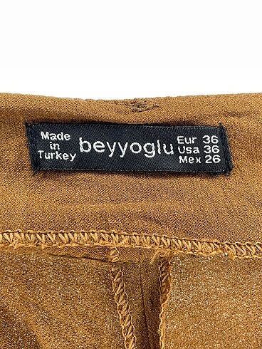 36 Beden çeşitli Renk Beyoğlu Butik Kumaş Pantolon %70 İndirimli.