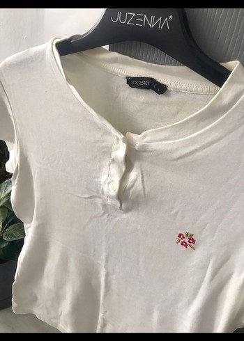 m Beden Beyaz Kısa Kollu Polo Tişört