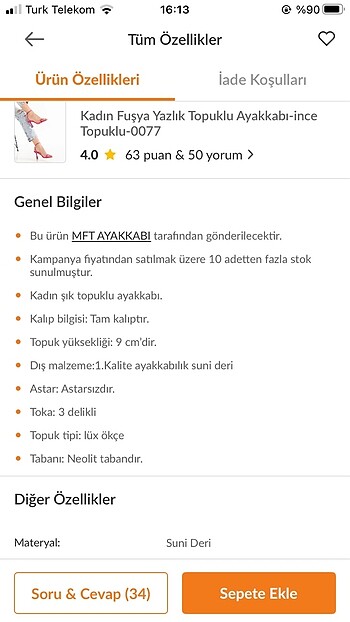 Diğer Kadın topuklu ayakkabı
