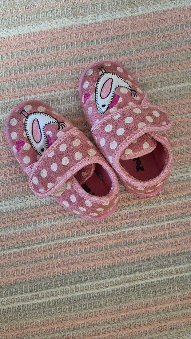 Kız Çocuk Pembe ev ayakkabısı - Görsel 2