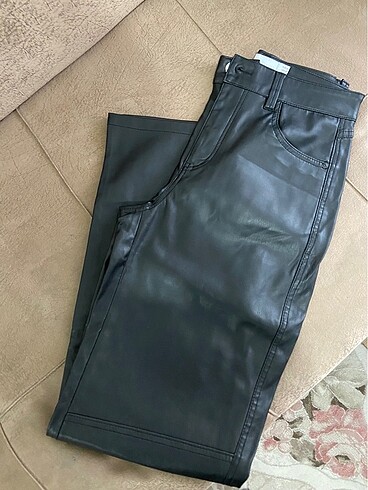 Bershka deri pantolon