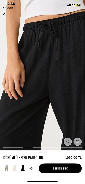 m Beden Stradivarius keten karışımlı pantolon