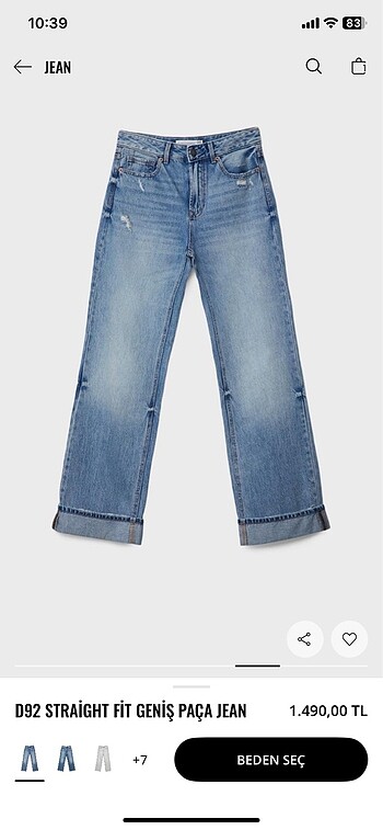 38 Beden mavi Renk D92 pantolon