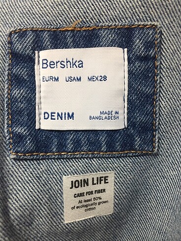 m Beden Bershka Kadın Oversize Kot Ceket