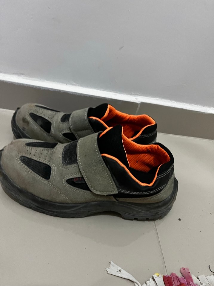 Gri Erkek Outdoor Biker Ayakkabı Velcro - Görsel 2