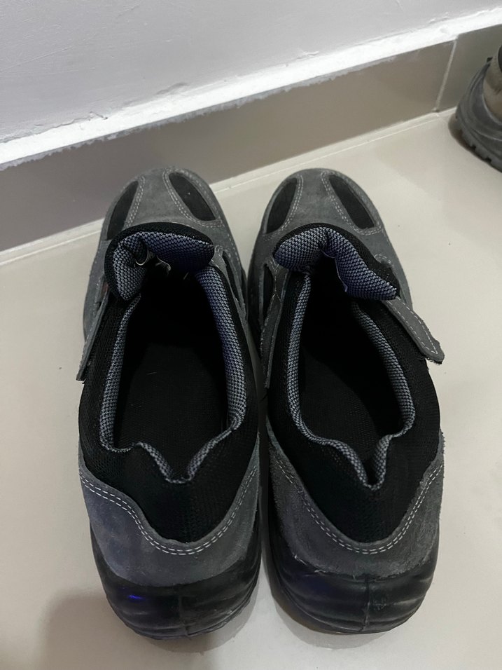 Gri Erkek Günlük Spor Ayakkabı ve iş ayakkabısıVelcro - Görsel 3