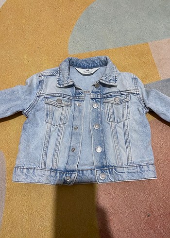Erkek çocuk H&M mavi denim ceket 2 yaş - Görsel 4