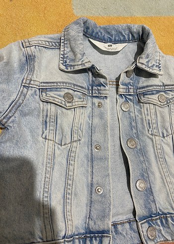 Erkek çocuk H&M mavi denim ceket 2 yaş - Görsel 2