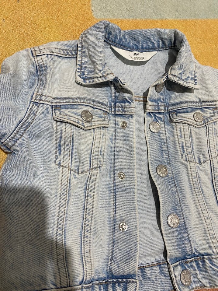 Erkek çocuk H&M mavi denim ceket 2 yaş - Görsel 2