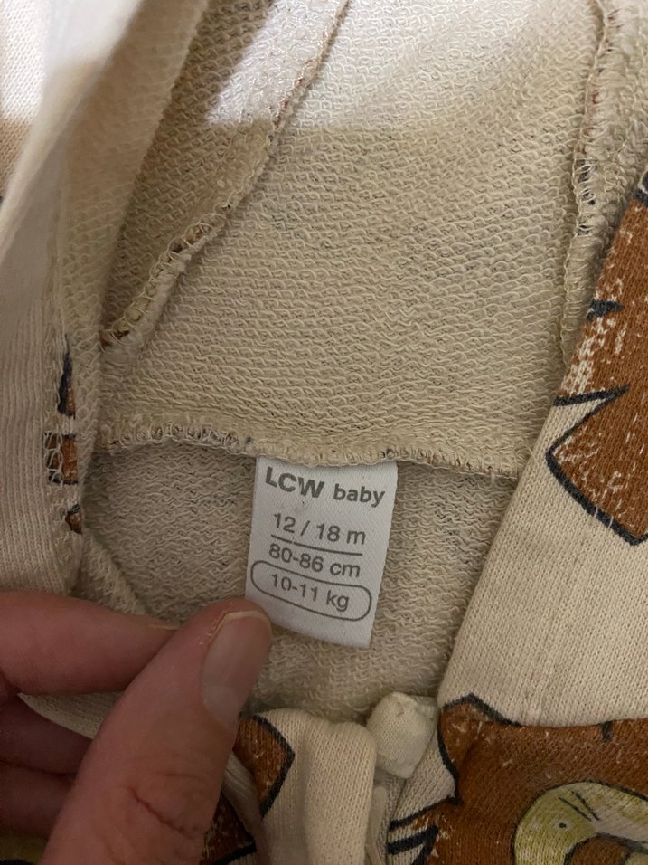 2 li Erkek Çocuk 12-18 Ay Kapüşonlu Fermuarlı Hırka - Görsel 4