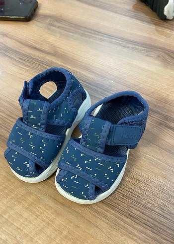 Vicco 21 Numara Erkek Çocuk Mavi Cırtlı Sandalet - Görsel 2