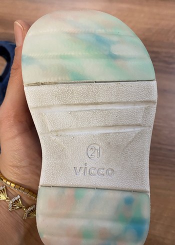 Vicco 21 Numara Erkek Çocuk Mavi Cırtlı Sandalet - Görsel 3