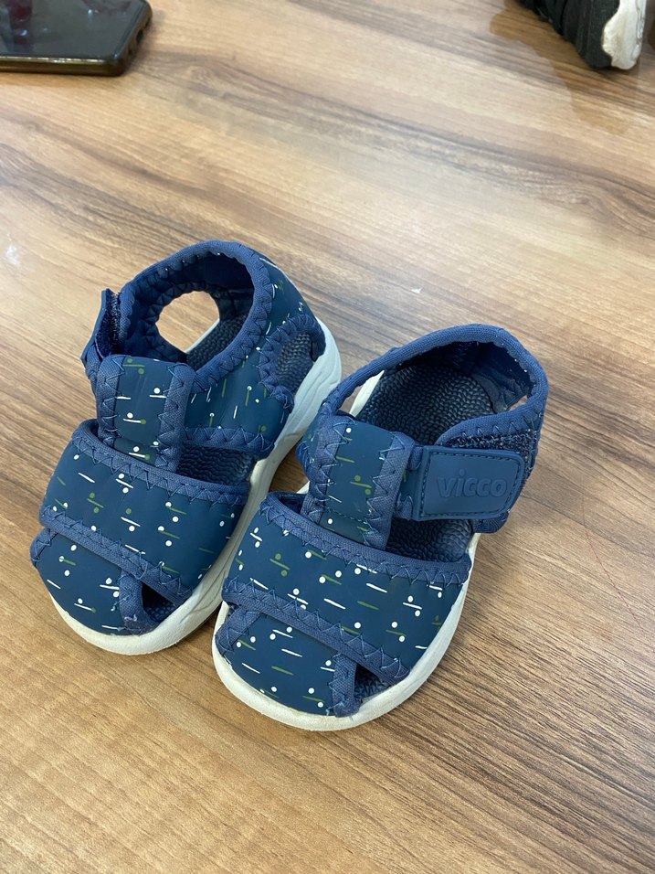 Vicco 21 Numara Erkek Çocuk Mavi Cırtlı Sandalet - Görsel 2