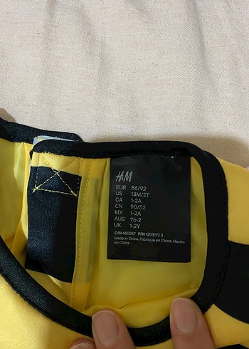 H&M Arı Kostümü 2 YAŞ - Görsel 4