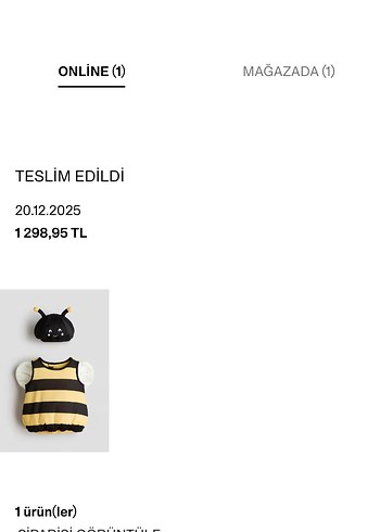 H&M Arı Kostümü 2 YAŞ - Görsel 6