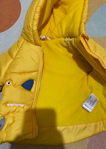 Sarı Kapüşonlu Erkek Çocuk Mont 1 YAŞ - Görsel 4
