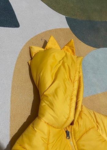 Sarı Kapüşonlu Erkek Çocuk Mont 1 YAŞ - Görsel 5