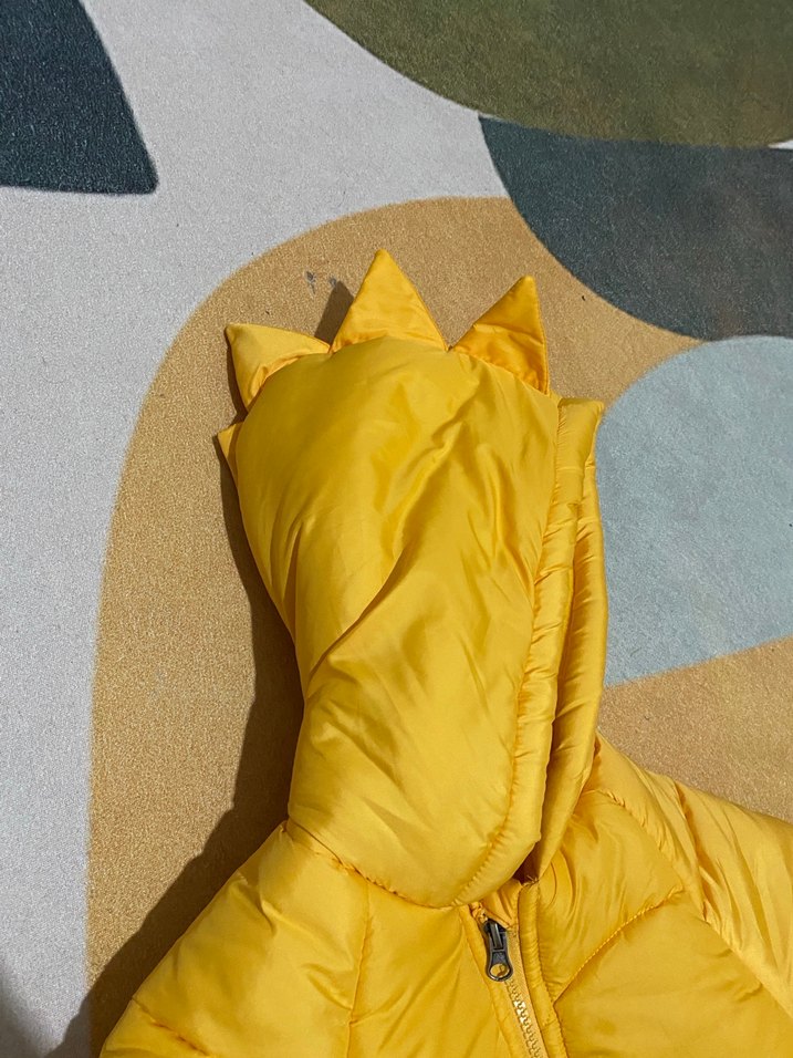 Sarı Kapüşonlu Erkek Çocuk Mont 1 YAŞ - Görsel 5