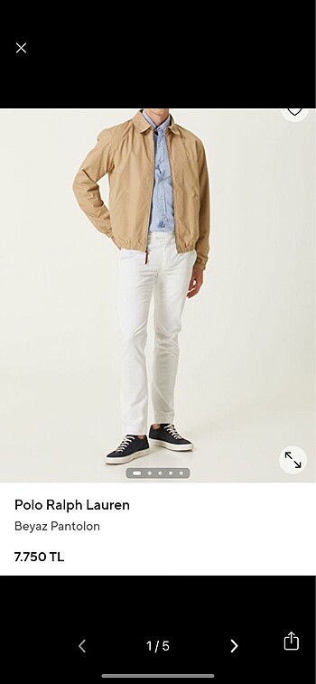 Polo beyaz jean