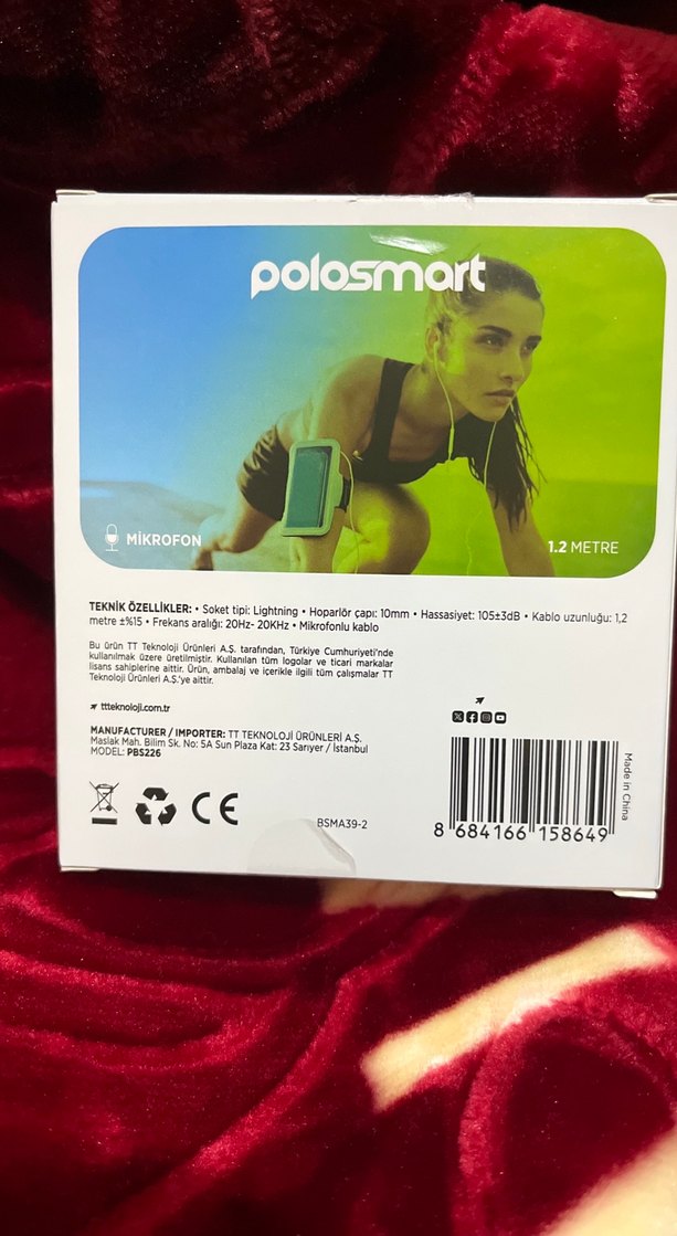 Polosmart Lightning Beyaz Kulak İçi Kulaklık - Görsel 2