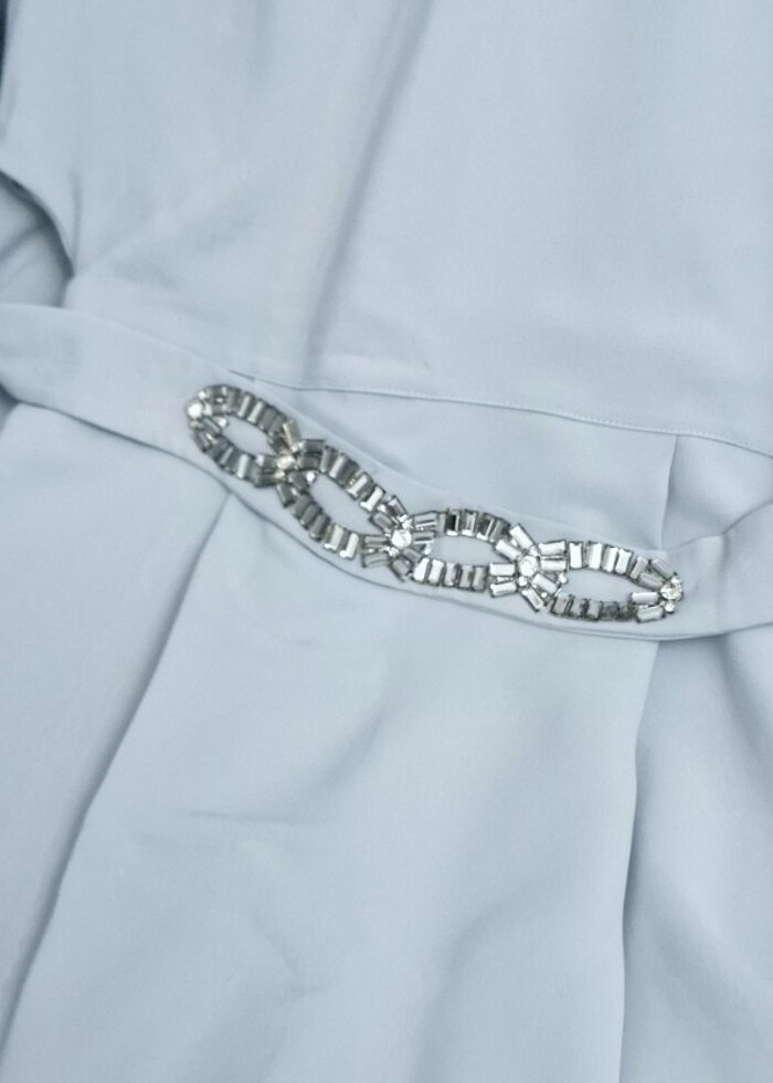 Yarasa kol kalem elbise - Görsel 2