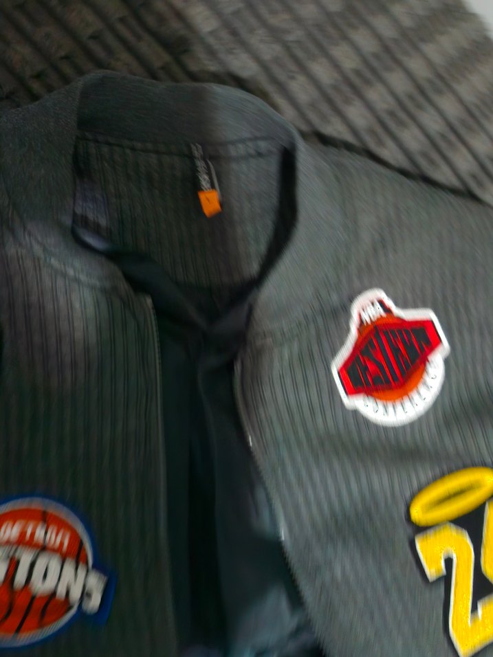 Düğmeli Erkek genç Gri Nakışlı Ceket L beden - Görsel 3